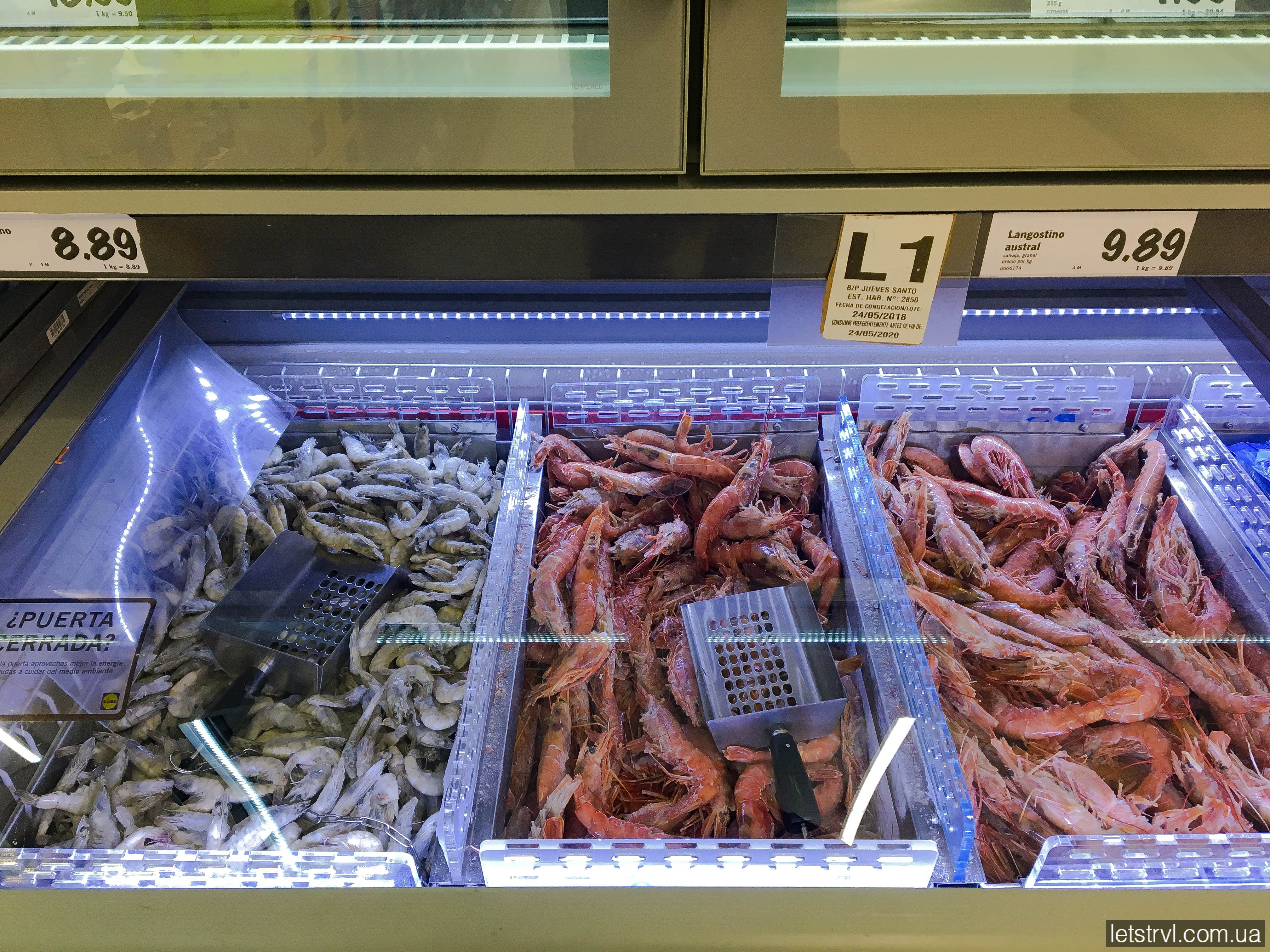 Ціни на морепродукти на Тенерифе